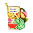thumbnail image 3 of EazyTech Soft Cloth Baby Books 0-6-12-18 Months 3D Chewable Fabric Book with Crinkle Sounds, Educational Toy for Infant Development, Machine Washable & Tearproof Soft Activity Book（Fruits Series), 3 of 7