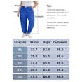 thumbnail image 5 of Gleelist Women's Plus Size Tapered Pants High Waist Soft Lounge Pants with Elastic Cuff Ankle With Pockets (XL-5XL), 5 of 5