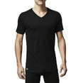thumbnail image 2 of Men's Lacoste Black Essentials 3-Pack V-Neck T-Shirts - L, 2 of 2