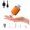 1300mAh-Orange, variant on 2-in-1 Portable Air Pump & Camping Lantern - 4kPa High-Pressure Rechargeable Pump for Air Mattress, Pool Floats & Sleeping Pads - Lightweight with Magnetic Base