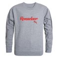 thumbnail image 1 of W Republic 556-367-HGY-02 Men Rensselaer Polytechnic Institute Script Crew Fleece, Heather Grey - Medium, 1 of 1