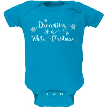 

Dreaming of a White Christmas Soft Baby One Piece Turquoise 12 Month