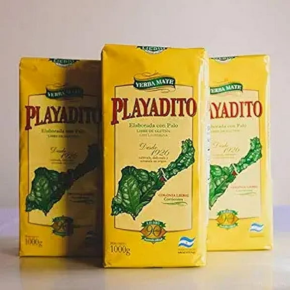Yerba Mate Playadito 1 Kilo - Pack 3
