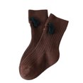 thumbnail image 2 of Toddler Girl Socks with Dog Ears Cute Puppy Ribbed Crew Sock Soft Cotton Breathable Cartoon Animal Socks*1pc, 2 of 7