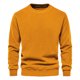 thumbnail image 1 of AIOPESON, jersey de lana de cordero de Color sólido para hombre, cuello redondo básico para hombre, Otoño Invierno, cálido, informal, sudaderas de oso de peluche para hombre AIOPESON Sudadera Poliéster, 1 of 2