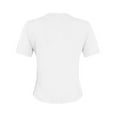 thumbnail image 5 of Husipze Crop Tops for Women Summer Solid Basic Tee Shirt Trendy Tight Tshirts 2025 Slim Tops Crewneck Short Sleeve T-Shirt White 2XL, 5 of 5
