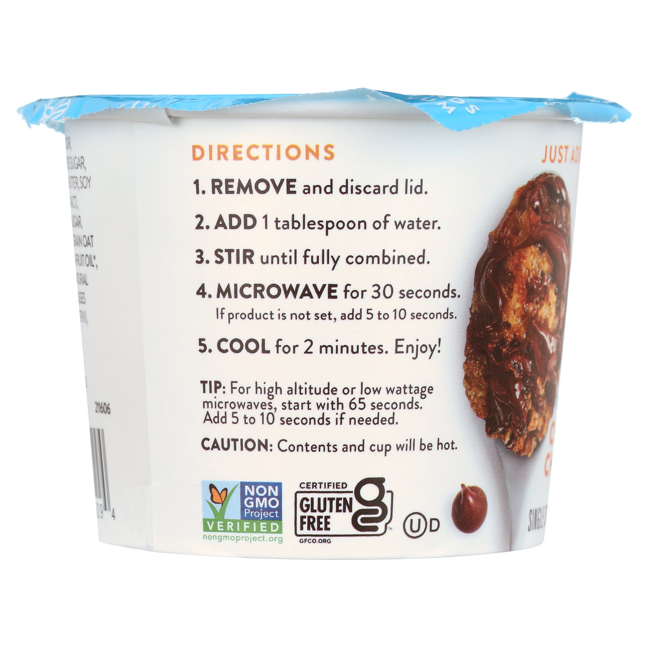 (3 pack) King Arthur Baking Company, Non-GMO Gluten Free Chocolate Chip Cookie Single Serve Mix Dessert Cups, 2 oz