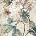 thumbnail image 2 of Theodosiou, Matina 20x20 Black Ornate Wood Framed with Double Matting Museum Art Print Titled - Morning Peony II, 2 of 4