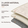 thumbnail image 3 of GENIMO 2'x6' Runner Rug, Washable Non Slip Soft Persian Hallway Runner for Kitchen Entryway Laundry Room, Dusty Beige, 3 of 11
