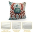 thumbnail image 4 of Nawypu Throw Pillow Covers Merry Christmas Crab Starfish Decorative Pillow Covers for Couch Summer Ocean Wood Outdoor/Indoor Throw Pillows Soft Cushion Covers for Sofa Home Car Bedroom, 4 of 5