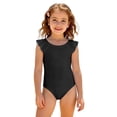 thumbnail image 3 of Abcomgle 3t Swimsuit Girls Solid One Piece Swimsuits for Little Girls Ruffled Stretchy Bathing Suits for Girls, 3 of 7