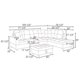 thumbnail image 5 of Hommoo Convertible Sectional Sofa, L Shaped Couch for Small Space Living Room, White(Without Ottoman) My Lux Decor Round, 5 of 7