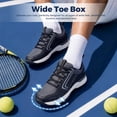 thumbnail image 4 of FitVille Tennis and Pickleball Sneakers Wide Toe Box and Arch Support Indoor Outdoor Men's Athletic Shoes Black Size 14 X-Wide, 4 of 7
