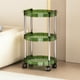 thumbnail image 4 of Estantería con ruedas ZJT250120102 | Carrito de 3 niveles con ruedas | Organizador de plástico para café o café verde, ideal para refrigerios, maquillaje, baño, dormitorio y sala de estar, 4 of 5
