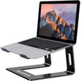 thumbnail image 1 of IBAOLEA Aluminum Laptop Stand for Desk Compatible with Mac MacBook Pro Air Apple Notebook, Detachable Portable Holder Ergonomic Elevator Metal Riser for 10-17 inch (Black) Black, 1 of 7