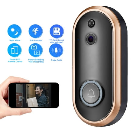 WiFi Smart Video Doorbell, EEEKit Wireless Door Bell 1080P HD Wireless Home Security Doorbell, Smart PIR Motion Detection