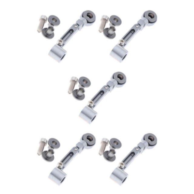 Goriertaly Universal Motorcycle Brake Master Fluid Reservoir Oil Cup Bracket Sleek and Efficient Gray 5Set