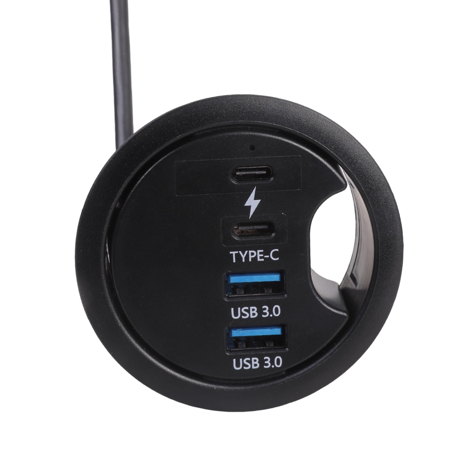 USB Docking Station USB Dock Laptop Docking Station Desktop Grommet Hole Desktop Cable Organization for PC Laptop