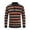 Orange, variant on ZKCCNUK Autumn And Winter New Product Color-blocking Stripes Everyday Men's Long-sleeved Sweater