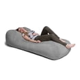 thumbnail image 4 of Jaxx Bean Bags Jaxx Arlo Bean Bag Chaise Lounge Chair with Chenille Cover Grey, 4 of 8