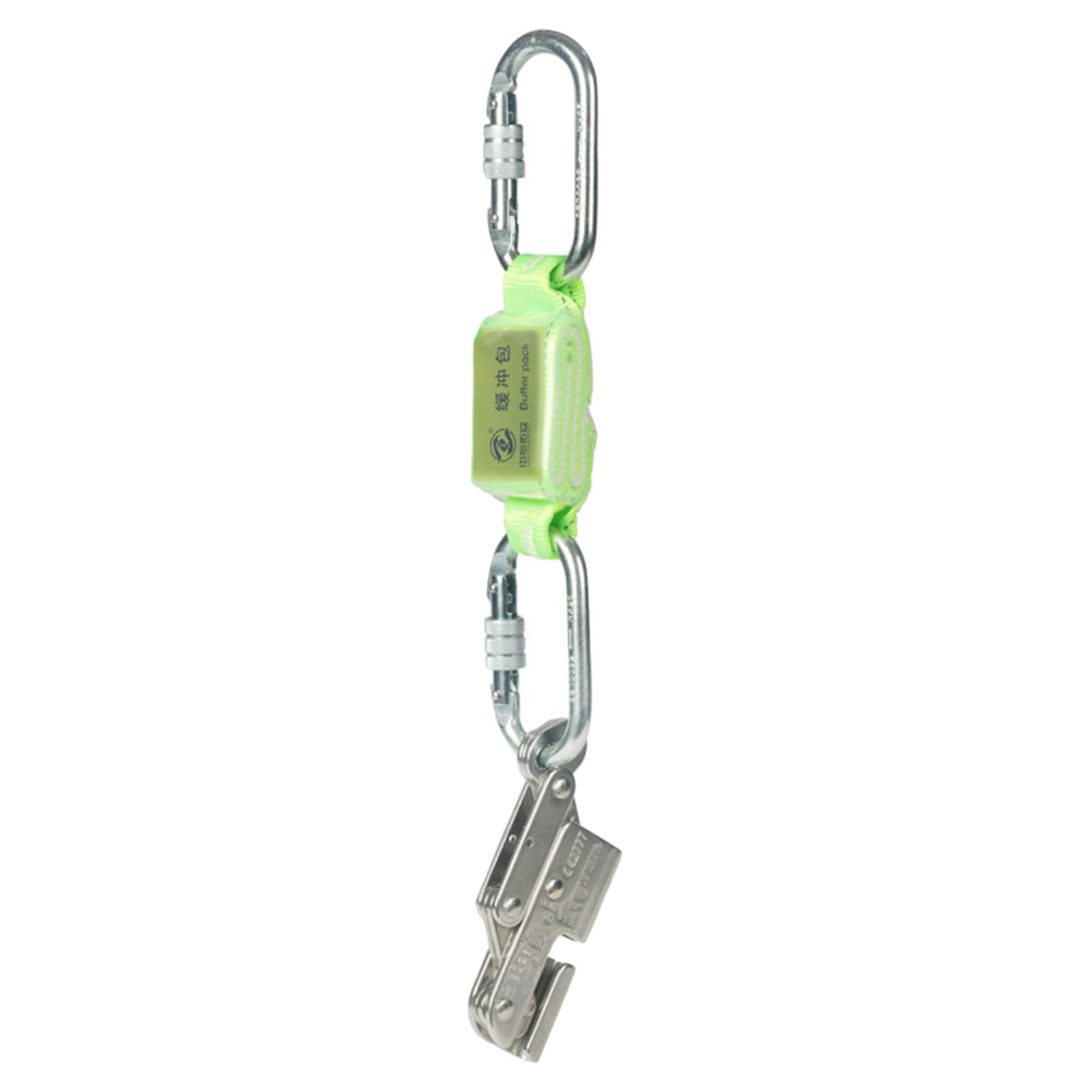 Rock Climbing Rope Grab, 15KN Heavy Duty Self Locking Fall Arrester , Caving Rescuing Pulley Safety Gear , with Rebar Hook