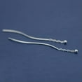 thumbnail image 4 of VIVIDELLE 925 Sterling Silver Tiny Ball Ear Thread Through Threader Dangle Earrings A1050, 4 of 5