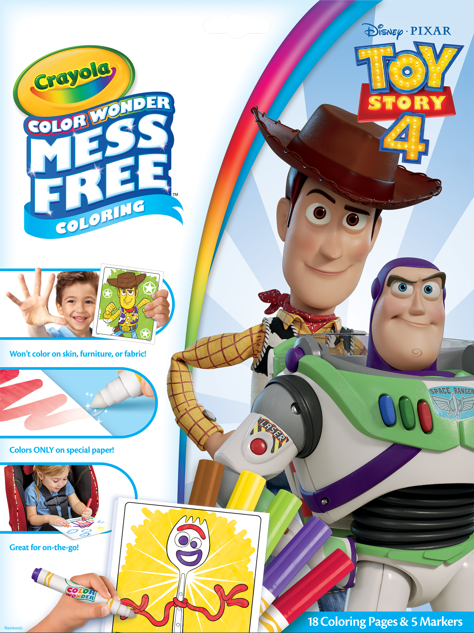 Crayola Color Wonder Mess Free Toy Story 4 Coloring Set, 23 Pieces ...