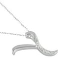 thumbnail image 2 of Arista Diamond Accent White "Y" Initial Women's Pendant in Sterling Silver, 18", 2 of 3