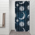 thumbnail image 3 of Gothic Shower Curtain - Dark Celestial Moon & Star Print, Mystical Cosmic Theme Bath Decor, Waterproof Polyester, 36"Wx72"L, Goth Aesthetic Gift, 3 of 5