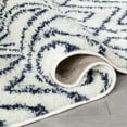 thumbnail image 5 of Well Woven Celeste Lagos Modern Shag Geometric Blue Thick 5'3" x 7'3" Area Rug, 5 of 7