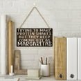 thumbnail image 2 of Wall Hanging Decor Trying To Make Proteins Shakes Wooden Sign, Rustic Home Decor Sign, Hanging Wooden Plaque Decor, Rustic Farmhouse Kitchen Wall Decor Sign 12" X 6", 2 of 6