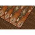 thumbnail image 4 of Addison Freeport IndoorOutdoor Casual Ikat Spice Area Rug 51X7, 4 of 5
