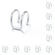 thumbnail image 1 of Qarigey Mujeres solteras hombres oreja clip aleación unisex pendiente joyería moda fiesta festival casual ropa decoración regalo simple Type3 NO3, 1 of 6