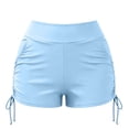 thumbnail image 4 of Kingdiese Womens Plus Size Swim Shorts For With Ruched Waist Control Built In Bikini Bottoms Swimwear Board Shorts Womens Swimwear, Size XXXL, 4 of 4
