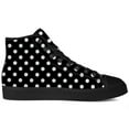 thumbnail image 4 of Aidianart Womens Polka Dot High Top Shoes High Top Canvas Sneakers Size 8, 4 of 5