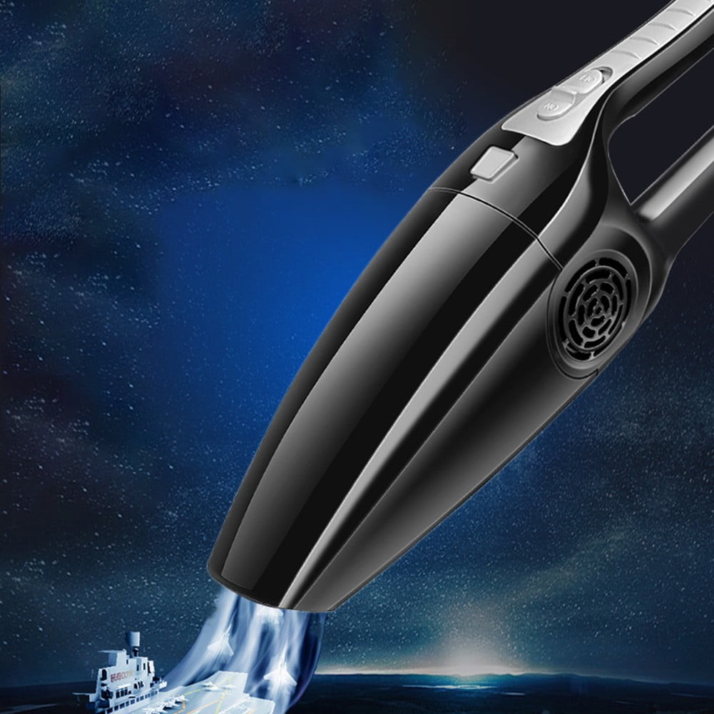 12V120W Suction Car Vacuum Cleaner Wet And Dry Dual Use Powerful Handheld Vacuum Black Fangkenuo