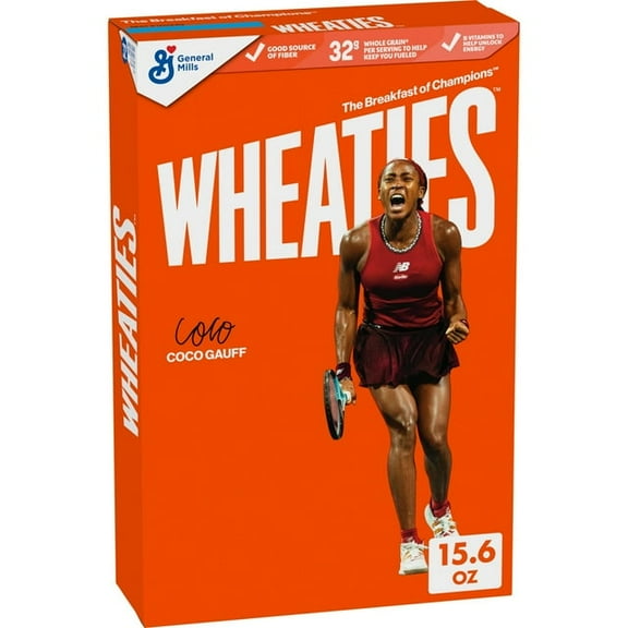 Wheaties Breakfast Cereal, Breakfast of Champions, 100% Whole Wheat Flakes, 15.6(pack of 2)