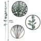 thumbnail image 3 of Toystoory 12 paquetes/lote de hojas artificiales de amplia aplicación para decoración del hogar, boda, fiesta, plantas, jardín Decoración verde-escarcha, 3 of 6