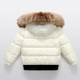 thumbnail image 5 of Kogui Baby Boy Winter Coat Boys Winter Coat Lightweight Insulated Puffer Jacket Wind & Water Resistant Quilted Hooded Winter Jacket for Boys 1T 2T (Beige,1-2 Years), 5 of 5