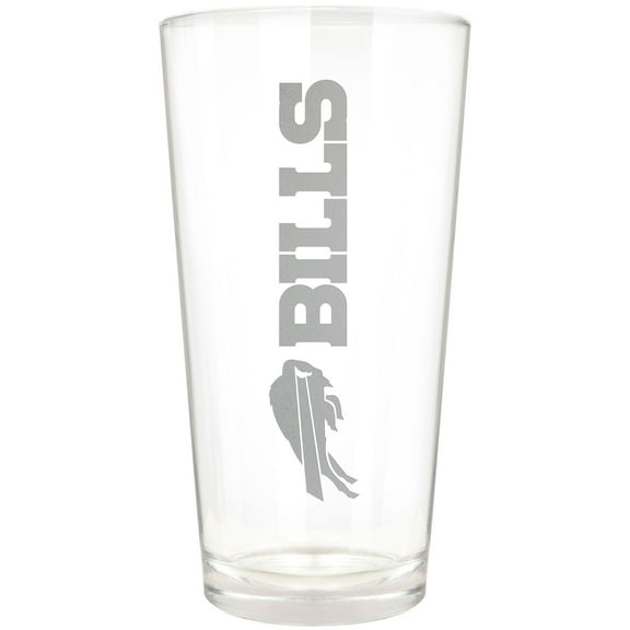 Buffalo Bills Etched 16oz. Vertical Rally Cry Pint Glass