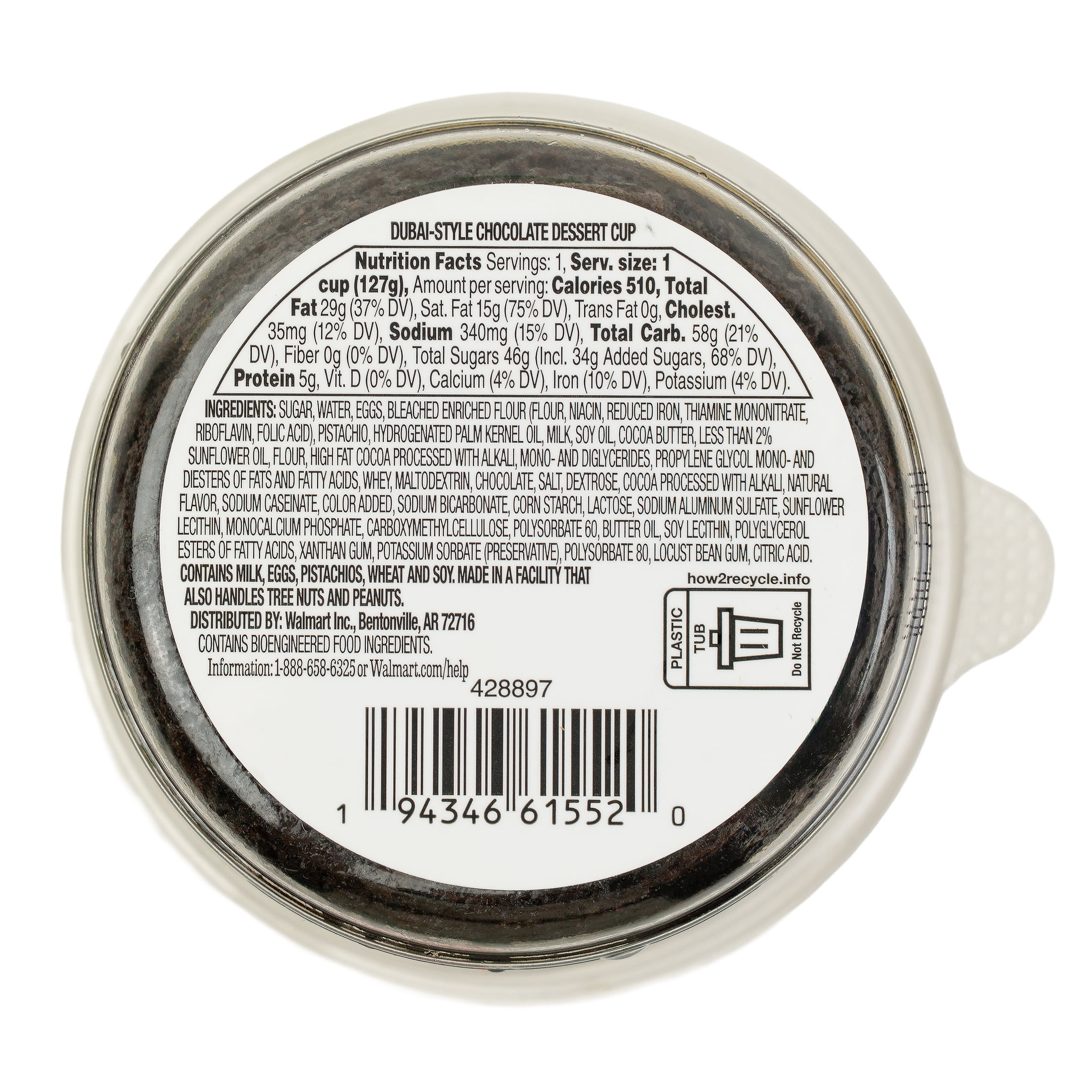 Marketside Dubai-Style Chocolate Dessert Cup with Pistachio Mousse, 4.5 oz, 1 Count