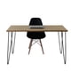 thumbnail image 1 of CASA FERRO Escritorio vintage con silla negra Eames - Acero Negro y Madera de Pino Natural. CASA FERRO Escritorio Vintage estilo Retro, 1 of 3