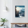 thumbnail image 3 of COMIO Snow Mountain Wall Art Winter Tree Forest at Sunrise Picture Canvas Prints Nature Landscape Paintings Prints Modern Artwork for Living Room Home Decoration, 3 of 4