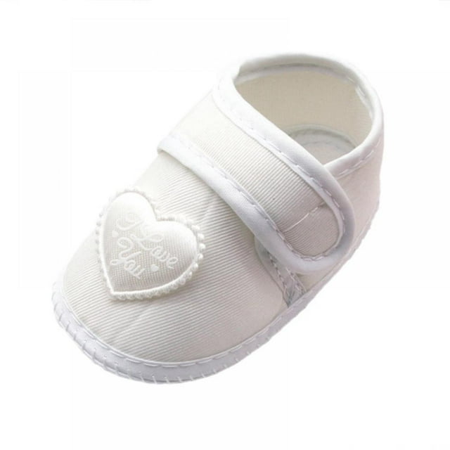 Newborn Cute Soft Silk Cloth Shoes Heart Pattern Casual Shoes Soft Sole Infant Toddler Shoes 0-18M
