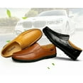 thumbnail image 4 of Genuine Leather Men's Casual Shoes Loafers Moccasins Breathable Slip On Shoes, 4 of 10