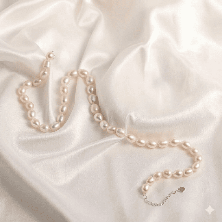 YAMI Freshwater Cultured Pearl Necklace, 7-8MM photo 3
