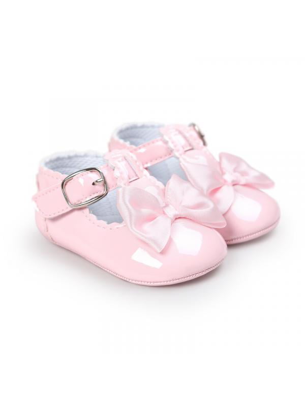 0-18Months Baby Girl Glitter Bow Princess Soft Sole Shoes Toddler Sneakers Shoes 
