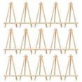 thumbnail image 1 of EeaseCA 15pcs Useful Wooden Triangle Easel Convenient Desktop Display Rack Mini Easel Painting Holder for Home Studio (9x16cm), 1 of 7