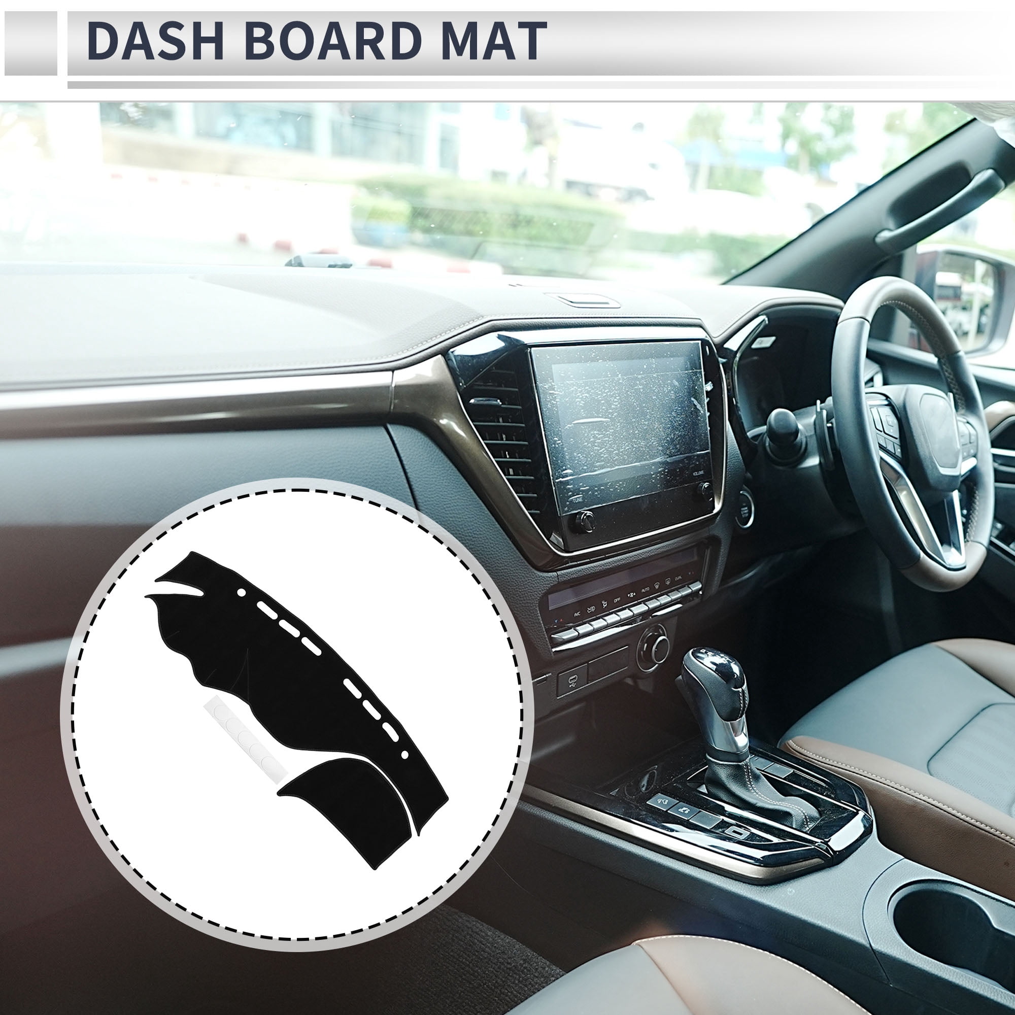 Unique Bargains Dashboard Cover for INFINITI Q50 2014-2024 Non-Slip Dash Cover Mat Black