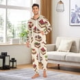 thumbnail image 6 of FORMRS Onesies Pajama for Adults Unisex Hoodie Winter Jumpsuit One Piece Sleepwear, Sizes S-2XL, Strawberry Cake, 6 of 7